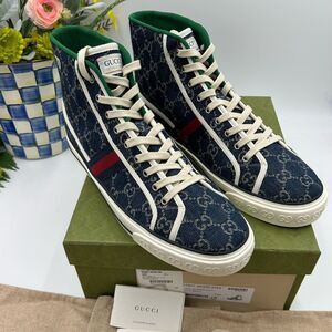 Men’s Gucci 1977 tennis off the grid high top sneakers size 14.5 made in Italy